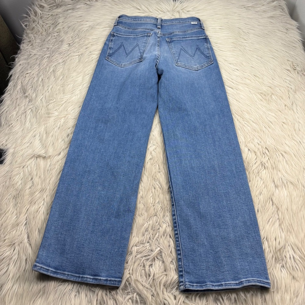 Mother Women's 26 Rambler Zip Flood Cropped Jeans Out of the Blue - Picture 9 of 10